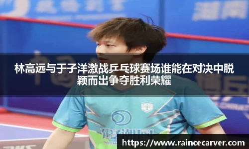 林高远与于子洋激战乒乓球赛场谁能在对决中脱颖而出争夺胜利荣耀